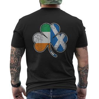 Scotch Irish Shamrock Scottish St Patricks Day Mens Back Print T-shirt - Thegiftio UK