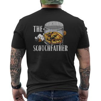 The Scotchfather Malt Whiskey Mens Back Print T-shirt | Mazezy