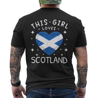 Scotland Flag Scottish Flag Scotland T-Shirt mit Rückendruck - Geschenkecke