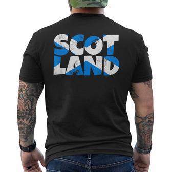 Scotland Flags Scotland T-Shirt mit Rückendruck - Geschenkecke