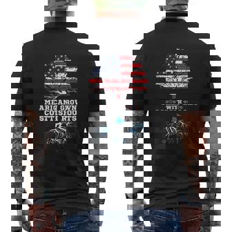 Scotland Roots American Grown Scottish Roots Alba Mens Back Print T-shirt - Thegiftio UK