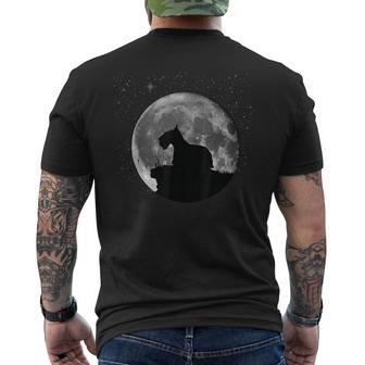 Scotty Dog Aberdeen Terrier Moon Men's T-shirt Back Print - Monsterry