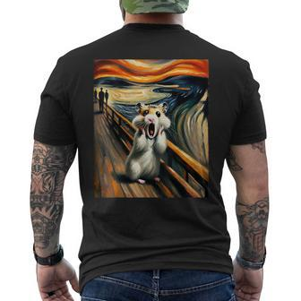 Scream For Hamster Lovers Artistic Hamster Men's T-shirt Back Print - Monsterry DE