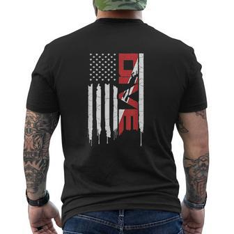 Scuba Diving America Flag Mens Back Print T-shirt - Thegiftio UK