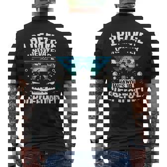 Scuba Diving I Breathe Underwater What's Your Superpower Men's T-shirt Back Print - Thegiftio