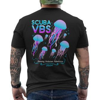 Scuba Vbs 2024 Vacation Bible School A Beach Adventure Group Men's T-shirt Back Print - Monsterry CA