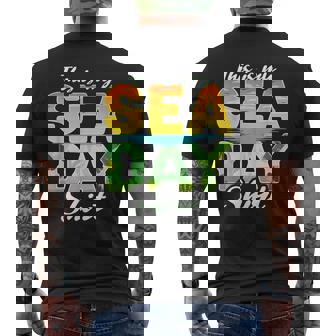 This Is My Sea Day Cruise Family Matching Cruising Men's T-shirt Back Print - Seseable