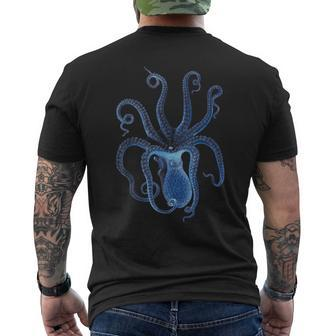 Sea Monster Octopus Tentacles Kraken Retro Vintage Men's T-shirt Back Print - Monsterry