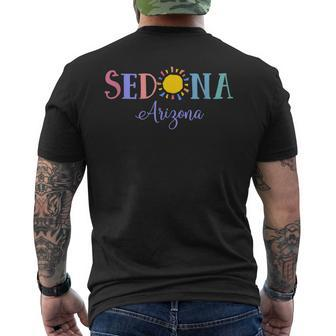 Sedona Arizona Cool Souvenir Men's T-shirt Back Print - Monsterry CA