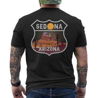 Sedona Arizona Desert Traveler Visitor Nature Lover Hiking Men's T-shirt Back Print - Monsterry AU