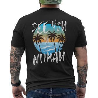 See You In Niihau Retro Vintage Ni'ihau Surfer Men's T-shirt Back Print - Monsterry UK