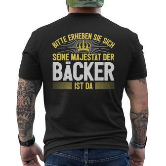 Seine Majestät Der Bäcker T-Shirt mit Rückendruck - Seseable