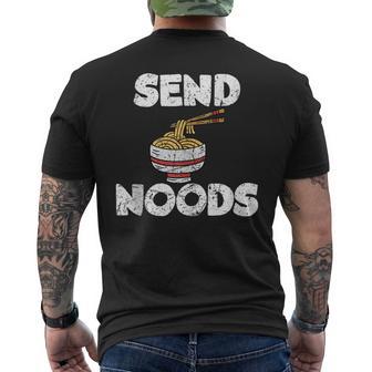 Send Noods Ramen Noodle Men's T-shirt Back Print - Monsterry DE