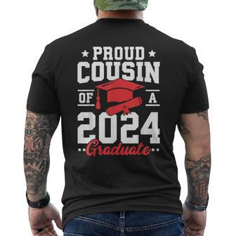 Senior 2024 Class Of 2024 Proud Cousin Of A 2024 Graduate Men's T-shirt Back Print - Thegiftio UK
