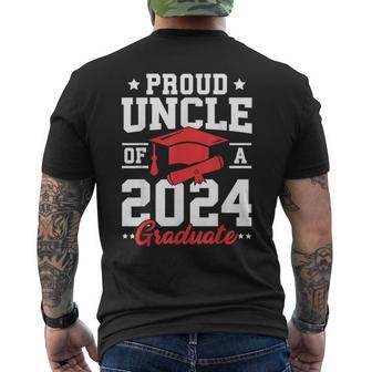 Senior 2024 Class Of 2024 Proud Uncle Of A 2024 Graduate Men's T-shirt Back Print - Monsterry CA