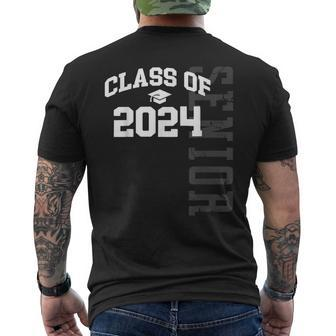 Senior Class Of 2024 Graduation Graduate Men's T-shirt Back Print | Mazezy