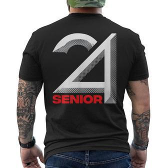 Senior Class Of 2024 Graduation High School College Men's T-shirt Back Print - Seseable