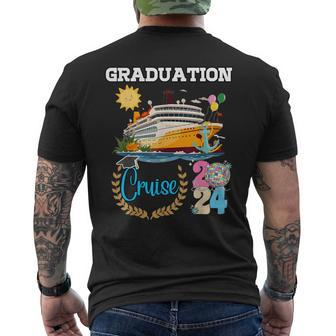 Senior Graduation Cruise 2024 Aw Ship Party Cruising Trip Men's T-shirt Back Print - Monsterry