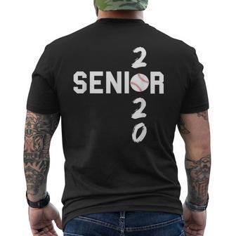 Senior High School Baseball & Softball Player Men's T-shirt Back Print - Monsterry AU