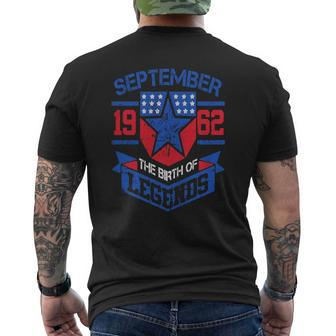 September 1962 The Birth Of Legends For 58 Years Old Mens Back Print T-shirt | Seseable CA