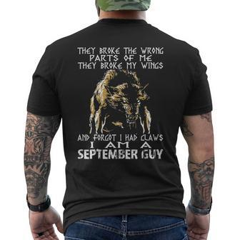 Im A September Guy Mens Back Print T-shirt - Thegiftio UK