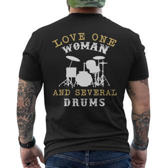 Several Drums Men's T-shirt Back Print | Mazezy