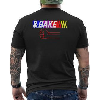 Shake And Bake Family Lover Dad Daughter Son Matching Mens Back Print T-shirt | Mazezy