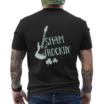 Shamrock Clover St Patrick's Day Rock Guitar Mens Back Print T-shirt - Thegiftio UK