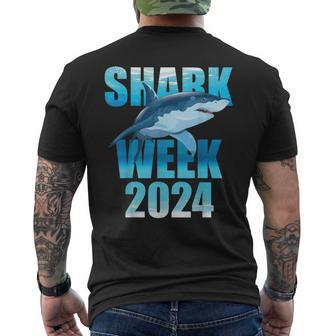 Shark 2024 Week Passion For Shark Lover Family Scuba Diver Men's T-shirt Back Print - Monsterry AU