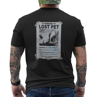 Shark T Shirt Lost Pet Lover Tee Shark Shark Costume Mens Back Print T-shirt - Thegiftio UK