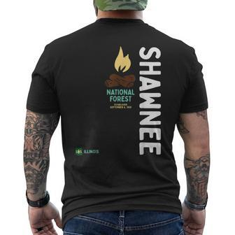 Shawnee National Forest Vertical Illinois Men's T-shirt Back Print - Monsterry CA