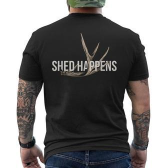 Shed Happens Deer Hunting Quote For Elk Hunters Mens Back Print T-shirt - Thegiftio UK