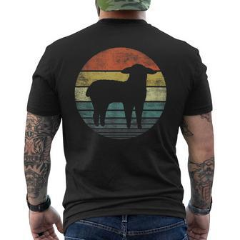 Sheep Lover Farmer Retro Vintage Farm Animals Men's T-shirt Back Print - Monsterry AU