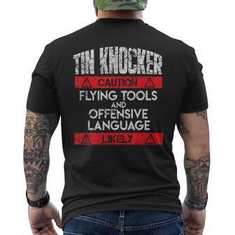 Sheet Metal Worker For Tin Knocker Men's T-shirt Back Print - Monsterry AU