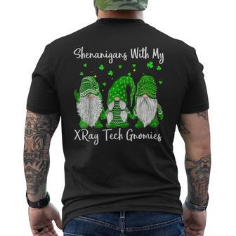 Shenanigans With My Gnomies St Patrick's Day Xray Tech Men's T-shirt Back Print - Seseable