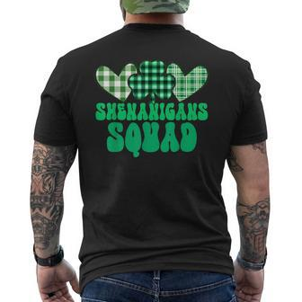 Shenanigans Squad Prone To Malarkey St Patrick's Day Men's T-shirt Back Print | Mazezy