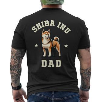 Shiba Dad Dog Shiba Inu Dad Dog Father's Day Men's T-shirt Back Print - Thegiftio UK