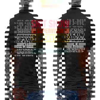 Shitshow Supervisor Manager Shit Show Supervisor Men Men's T-shirt Back Print - Thegiftio