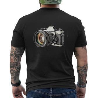 Shoot Like A Dad Vintage Camera Expert & Timeless Moments Men's T-shirt Back Print - Monsterry
