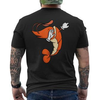 Shrimp Dab Pose Men's T-shirt Back Print - Monsterry AU