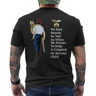 Shriner Man Stand So Tall With Children Masonic Father's Day Men's T-shirt Back Print - Monsterry UK