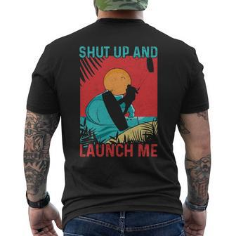Shut Up & Launch Me Kite Surfing Men's T-shirt Back Print | Mazezy UK