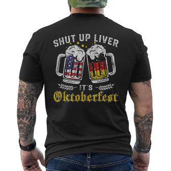 Shut Up Liver It's Oktoberfest German Beer Drinking Mens Back Print T-shirt - Thegiftio UK