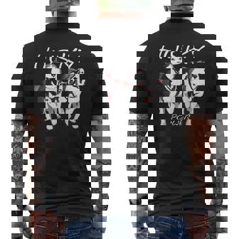 Siberian Husky Power Awesome Cute Husky Men's T-shirt Back Print - Monsterry