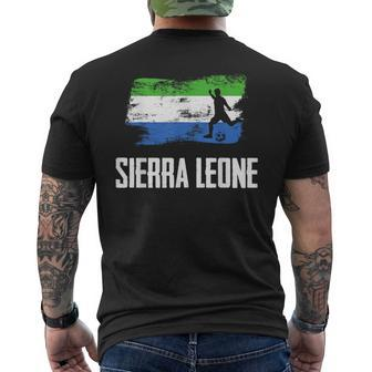 Sierra Leone Flag Jersey Sierra Leonian Soccer Team Men's T-shirt Back Print - Monsterry CA
