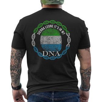 Sierra Leone Its In My Dna Men's T-shirt Back Print - Monsterry UK