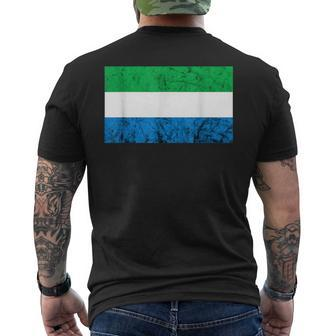 Sierra Leone Siera Leonean Flag Roots Sierra Leonean Men's T-shirt Back Print - Monsterry UK