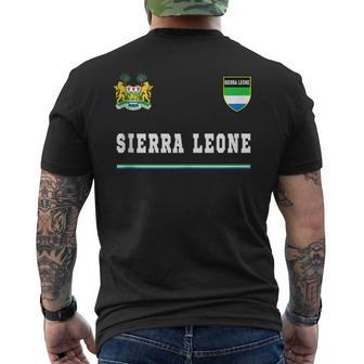 Sierra Leone SportsSoccer Jersey Flag Football Men's T-shirt Back Print - Monsterry