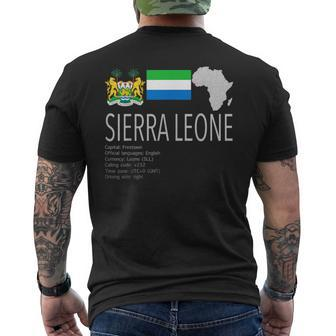 Sierra Leone T Men's T-shirt Back Print - Monsterry CA