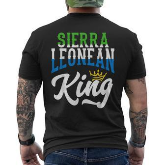 Sierra Leonean King Sierra Leonean Sierre Leone Flag Men's T-shirt Back Print - Monsterry DE